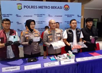 Polres Metro Bekasi Bongkar Jaringan Narkoba 1.557 Butir Ekstasi Dan 124 Gram Sabu Disita