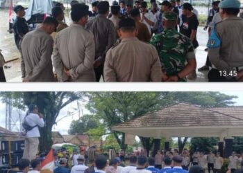 Ormas BBP Gelar Aksi Ujuk Rasa Di Cileles-Lebak Tuntut Perusahaan Bocah Gunung Penuhi Hak Warga