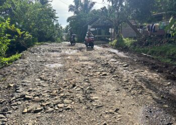 Akses Jalan Rusak Parah Akibat Truk Sawit, Warga Desa Kertarahayu Blokir Jalan: “Mana Tanggung Jawab CSR PTPN IV?”