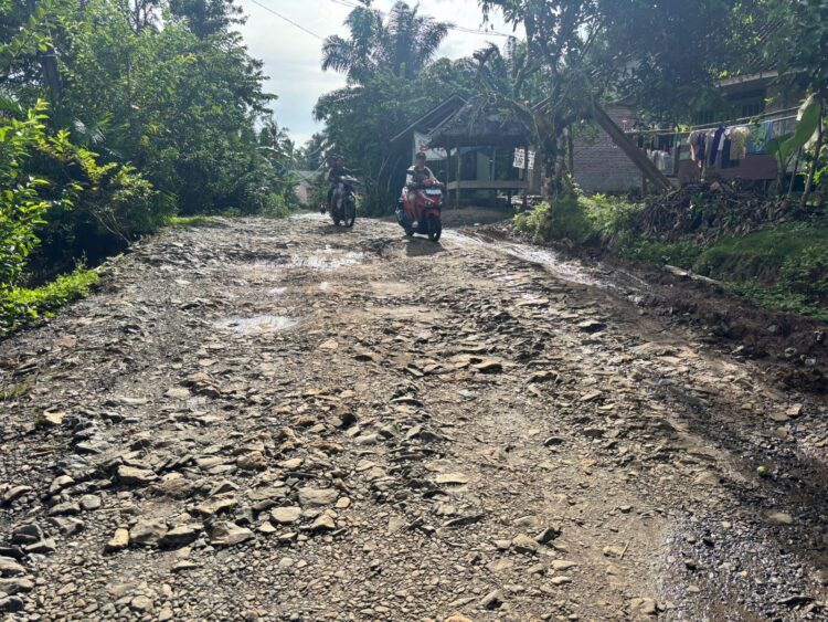 Akses Jalan Rusak Parah Akibat Truk Sawit, Warga Desa Kertarahayu Blokir Jalan: “Mana Tanggung Jawab CSR PTPN IV?”