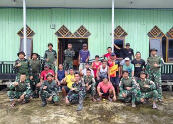 Satgas Yonif 123/Rajawali Gelar Serangkaian Kegiatan Karya Bhakti, Perkuat Sinergi dengan Masyarakat