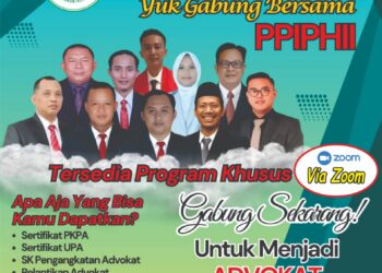 PPIHII Kembali Buka Pendaftaran Pengambilan Sumpah Janji Advokat Tahun 2026