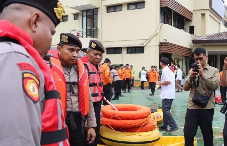 Polres Pelabuhan Tanjung Priok Gelar Apel Kesiapsiagaan Hadapi Potensi Bencana