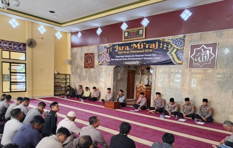Polres Sumedang Gelar Peringatan Isra Mi’raj Nabi Muhammad SAW