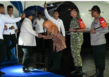 Presiden Prabowo Subianto Tiba Di Malang Hadiri Mujahadah  Kubro Satu Abad NU