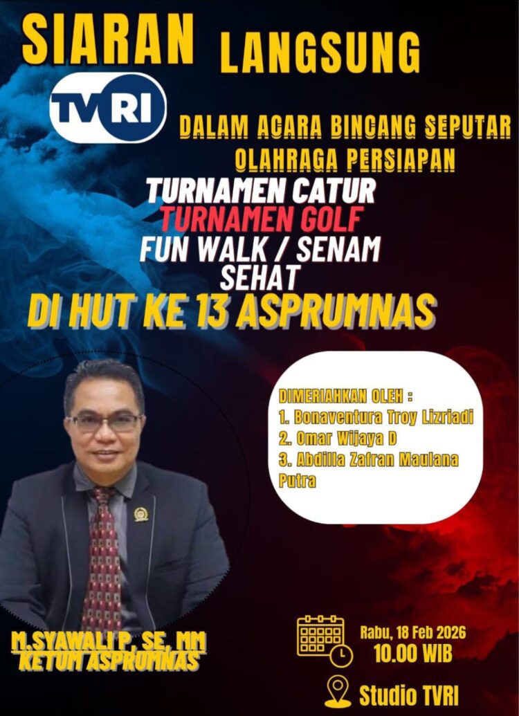 Dalam Rangka Perayaan HUT ASPRUMNAS, Siap Gelar Turnamen Catur Terbuka