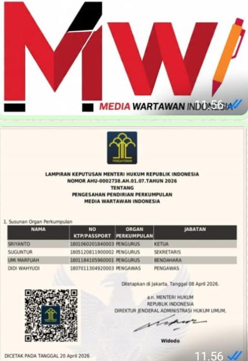 MWI Resmi Berdiri Menjalin Silaturahmi, Menguatkan Ukhuwah, dan Menyatukan Langkah Insan Pers