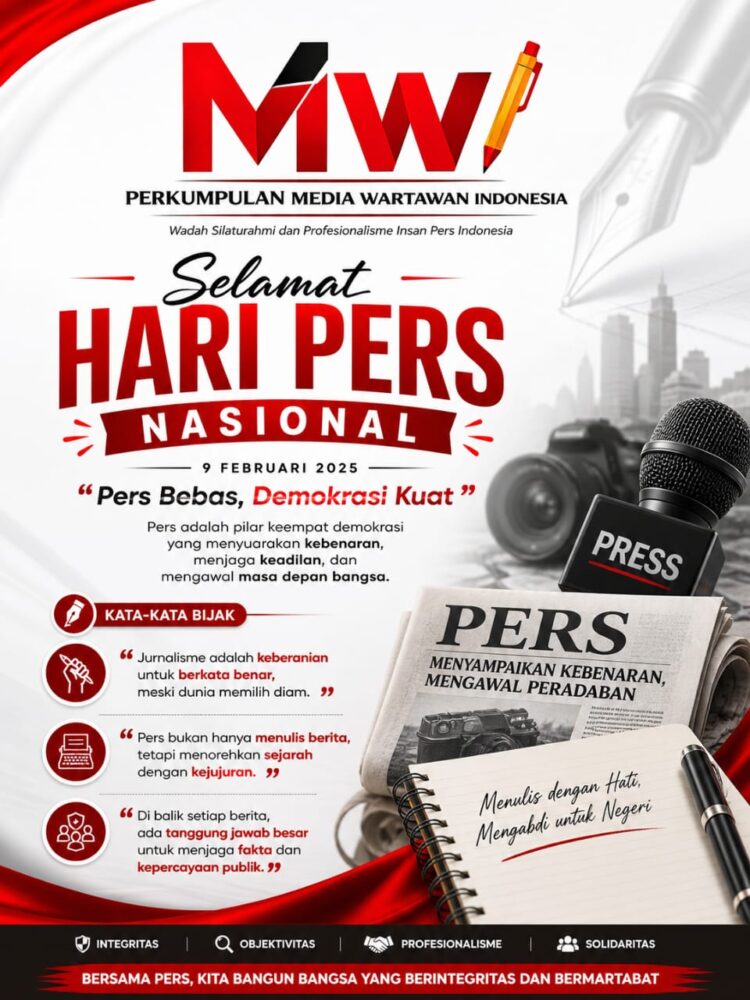 MWI Menyerukan Penguatan Peran Strategis Pers Dalam Menjaga Integritas Informasi Dan Kedaulatan Bangsa