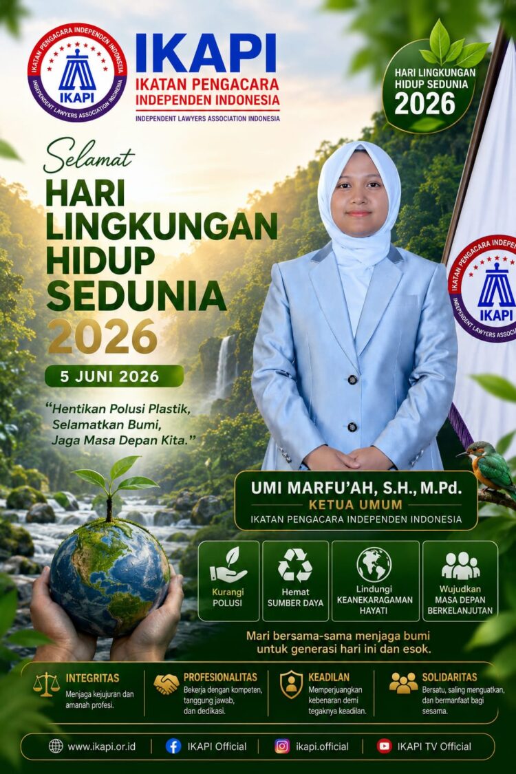 IKAPI:Kepedulian Lingkungan Bagian dari Iman dan Tanggung Jawab Kemanusiaan Di Hari Lingkungan Hidup Sedunia 2026