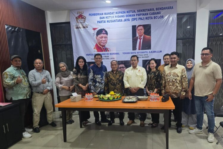 Partai Nusantara Jaya DPC Kota Bogor Resmi Berikan Mandat Kepada Pengurus Inti