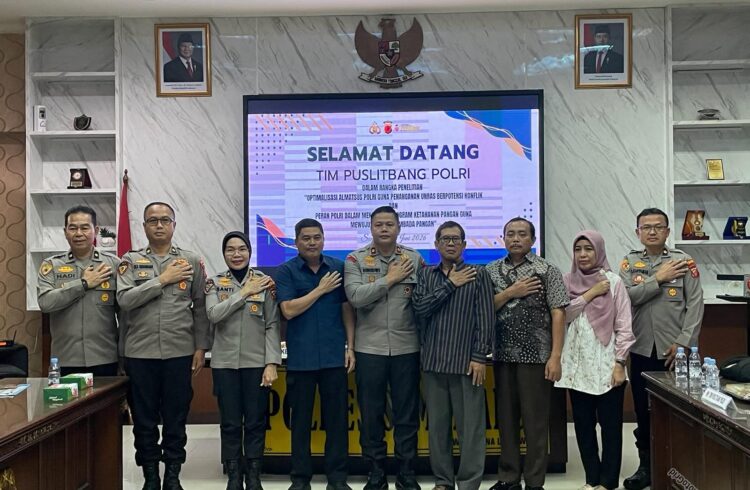 Puslitbang Polri Laksanakan Penelitian Optimalisasi Almatsus dan Peran Polri Mendukung Ketahanan Pangan di Polres Sumedang