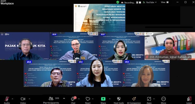 PT Bina Indocipta Andalan Selenggarakan Webinar, Kupas Tuntas PMK 136 Tahun 2024, Pajak Minimum 15% bagi Perusahaan Multinasional di Indonesia