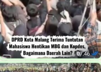 Dapat Apresiasi Publik: DPRD Kota Malang Siap Duduk Di Aspal, Sepakat Hentikan MBG