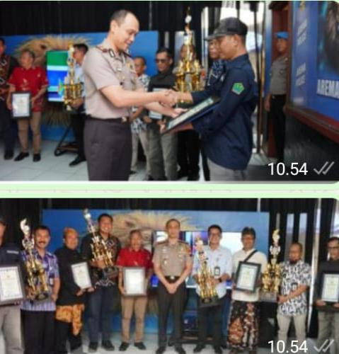 Polresta Malang Kota Beri Penghargaan kepada 48 Keamanan Lingkungan; Satkamling Jatimulyo Siap Wakili Kota Ke Tingkat Regional