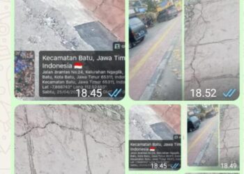 Proyek Pendestarian Rp 2.4 Miliar Jalan Brantas Kota Batu Diduga Sarat Penyimpangan Korupsi