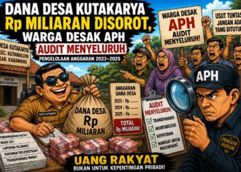 Dana Desa Kutakarya Miliaran Disorot, Warga Desak APH Audit Menyeluruh Pengelolaan Anggaran 2023–2025