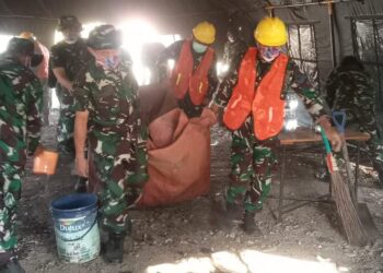 Lanal Bandung Dukung Program KDM:Benahi Trotoar Dan Penerangan Di  Pasir Koja  Lebih Ramah Dan Aman