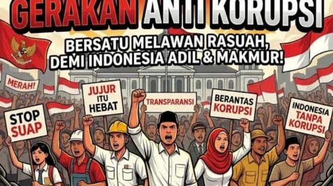 Bersama Melawan Korupsi : Komunitas Pemuda Masyarakat Apresiasi Langkah Polri