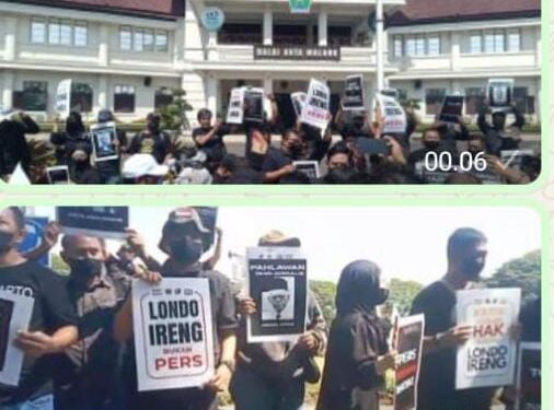 Pers Adalah Pilar Demokrasi, Aksi Damai Wartawan Guncang Kota Malang Tuntut Penghormatan Dan Permintaan Maaf