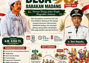 Semarak 95 Tahun Desa Babakan Madang Ustad Metal Dan Kades Ajak Rakat Bersatu