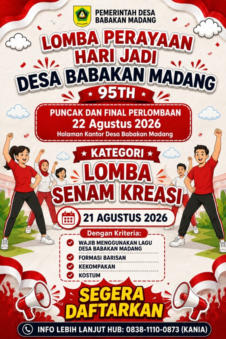 Sambut Hari Jadi ke-95, Desa Babakan Madang Gelar Enam Perlombaan, Lomba Da’i-Da’iyah Khusus untuk Anak-Anak