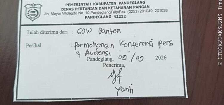 GOW-BANTEN Layangkan Surat Audiensi Dugaan Traktor Bantuan Kementan Dijual Belikan, Akan Dibongkar
