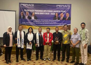 Ketua Umum SPASI Jelani Cristo Hadiri Pelantikan DPC PERADI RBA Jakarta Pusat Periode 2026–2030: Perkuat Persatuan dan Integritas Profesi Hukum