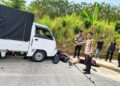 Kecelakaan Maut Dijalan Propinsi Sukabumi–Sagaranten Pengendara Motor Tewas di Lokasi, Polsek Sagaranten Turun Tangan