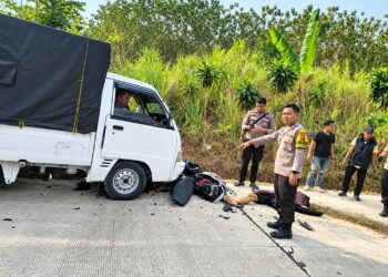 Kecelakaan Maut Dijalan Propinsi Sukabumi–Sagaranten Pengendara Motor Tewas di Lokasi, Polsek Sagaranten Turun Tangan