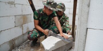 Satgas TMMD ke-130 Kodim 0818 Kabupaten Malang, Bangun Rumah Layak Huni Warga Desa Taji