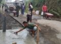 Kepedulian TNI, Kodim 0818 Malang-Batu Bangun Jalan Beton Desa Taji Dukung Aktivitas Warga